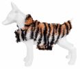 Pet Life  Luxe 'Tigerbone' Glamourous Tiger Patterned Mink Fur Dog Coat Jacket