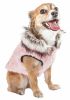 Pet Life  Luxe 'Pinkachew' Charming Designer Mink Fur Dog Coat Jacket
