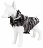 Pet Life  Luxe 'Chauffurry' Beautiful Designer Zebra Patterned Mink Fur Dog Coat Jacket