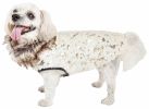 Pet Life  Luxe 'Gilded Rawffled' Gold-Plated Designer Fur Dog Jacket Coat