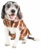 Pet Life  Luxe 'Tira-Poochoo' Tiramisu Patterned Mink Dog Coat Jacket