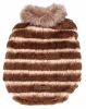 Pet Life  Luxe 'Tira-Poochoo' Tiramisu Patterned Mink Dog Coat Jacket