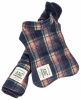 Touchdog  2-In-1 Tartan Plaided Dog Jacket With Matching Reversible Dog Mat