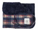 Touchdog  2-In-1 Tartan Plaided Dog Jacket With Matching Reversible Dog Mat