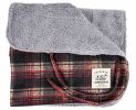 Touchdog  2-In-1 Tartan Plaided Dog Jacket With Matching Reversible Dog Mat