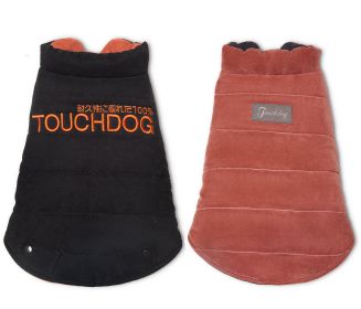 Touchdog Waggin Swag Reversible Insulated Pet Coat (size: medium)