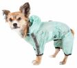 Dog Helios  'Torrential Shield' Waterproof Multi-Adjustable Full Bodied Pet Dog Windbreaker Raincoat